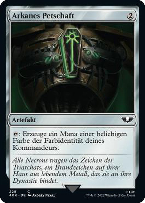 Arcane Signet (#228)\nWarhammer 40,000 Commander - German\nSingle\nMagic The Gathering