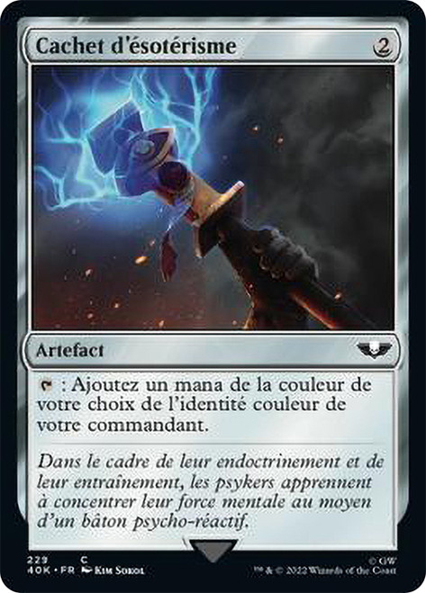 Arcane Signet (#229)\nWarhammer 40,000 Commander - French\nSingle\nMagic The Gathering