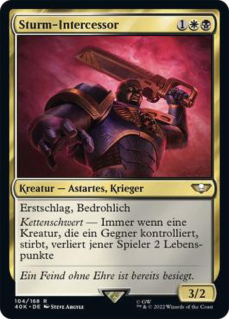 Assault Intercessor\nWarhammer 40,000 Commander - German\nSingle\nMagic The Gathering