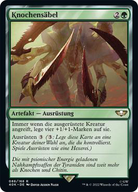 Bone Sabres\nWarhammer 40,000 Commander - German\nSingle\nMagic The Gathering