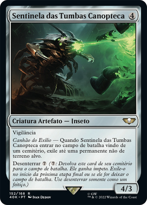 Canoptek Tomb Sentinel\nWarhammer 40,000 Commander - Portuguese\nSingle\nMagic The Gathering