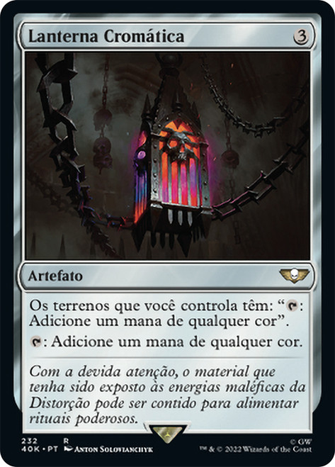 Chromatic Lantern\nWarhammer 40,000 Commander - Portuguese\nSingle\nMagic The Gathering