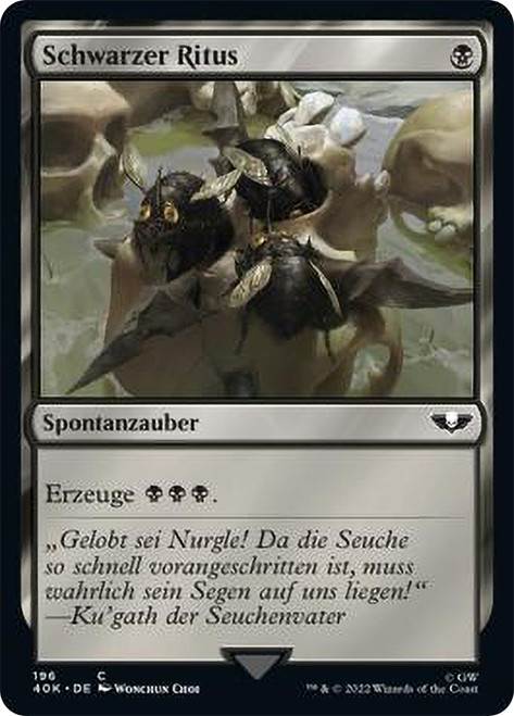 Dark Ritual\nWarhammer 40,000 Commander - German\nSingle\nMagic The Gathering