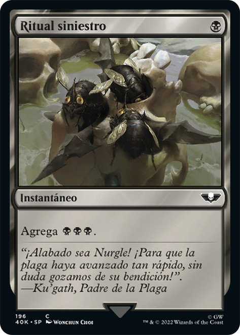 Dark Ritual\nWarhammer 40,000 Commander - Spanish\nSingle\nMagic The Gathering