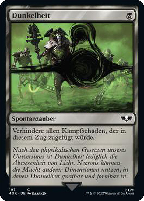 Darkness\nWarhammer 40,000 Commander - German\nSingle\nMagic The Gathering