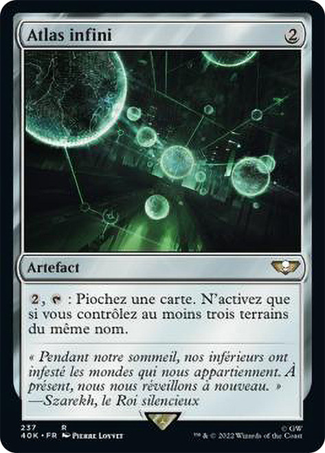 Endless Atlas\nWarhammer 40,000 Commander - French\nSingle\nMagic The Gathering