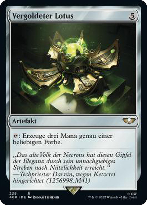 Gilded Lotus\nWarhammer 40,000 Commander - German\nSingle\nMagic The Gathering