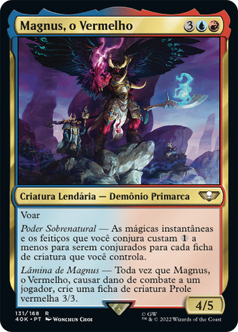 Magnus the Red\nWarhammer 40,000 Commander - Portuguese\nSingle\nMagic The Gathering