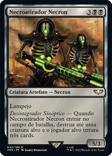 Necron Deathmark\nWarhammer 40,000 Commander - Portuguese\nSingle\nMagic The Gathering