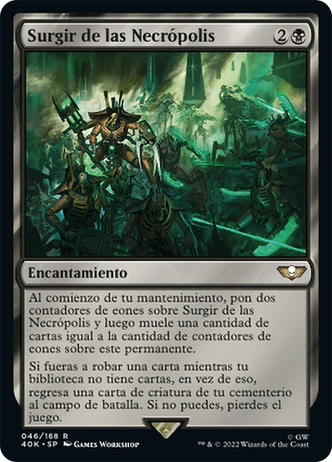 Out of the Tombs\nWarhammer 40,000 Commander - Spanish\nSingle\nMagic The Gathering