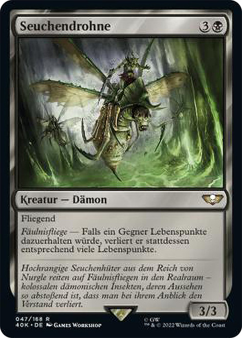 Plague Drone\nWarhammer 40,000 Commander - German\nSingle\nMagic The Gathering