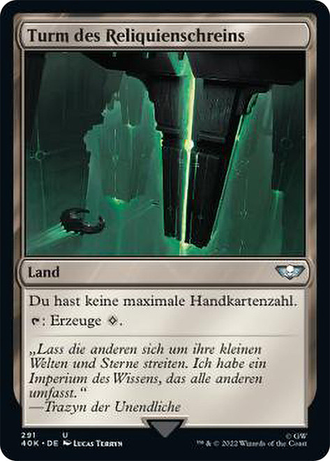Reliquary Tower\nWarhammer 40,000 Commander - German\nSingle\nMagic The Gathering
