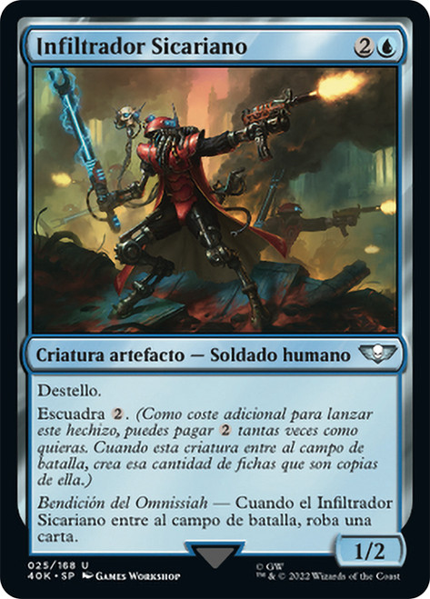 Sicarian Infiltrator\nWarhammer 40,000 Commander - Spanish\nSingle\nMagic The Gathering
