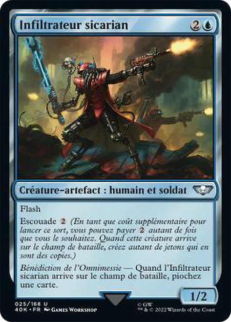 Sicarian Infiltrator\nWarhammer 40,000 Commander - French\nSingle\nMagic The Gathering