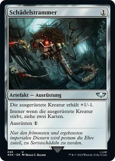 Skullclamp\nWarhammer 40,000 Commander - German\nSingle\nMagic The Gathering