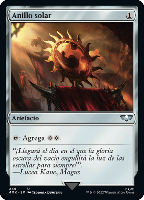Sol Ring (#249)\nWarhammer 40,000 Commander - Spanish\nSingle\nMagic The Gathering