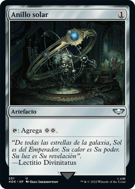 Sol Ring (#251)\nWarhammer 40,000 Commander - Spanish\nSingle\nMagic The Gathering