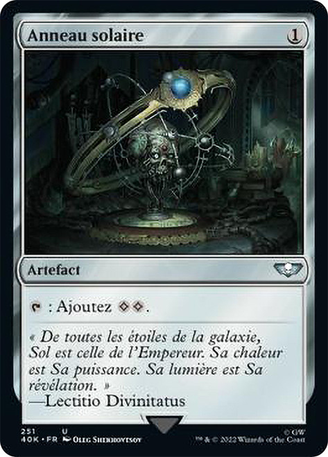 Sol Ring (#251)\nWarhammer 40,000 Commander - French\nSingle\nMagic The Gathering