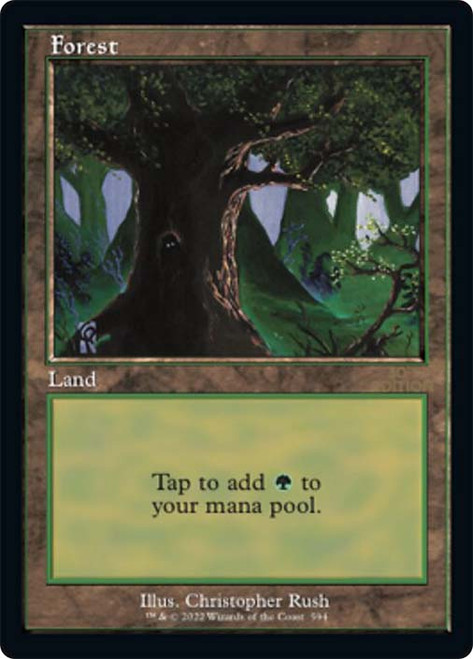 Forest (#593) (Retro Frame) (Not Tournament Legal) | 30th