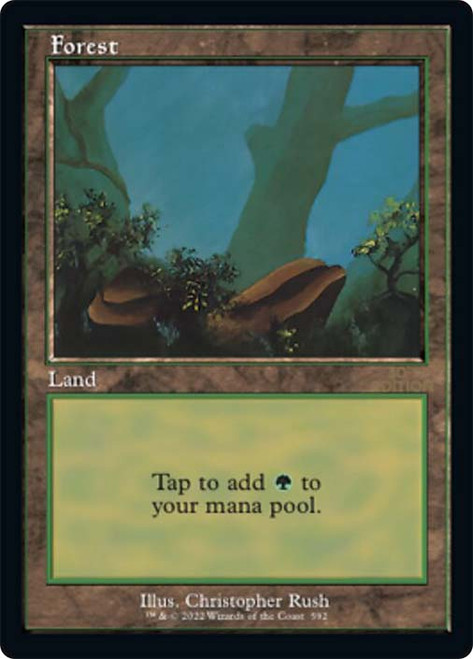 Forest (#593) (Retro Frame) (Not Tournament Legal) | 30th