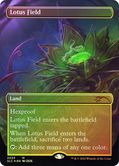 Lotus Field (#158) (Borderless) (Galaxy Foil) | Stellar