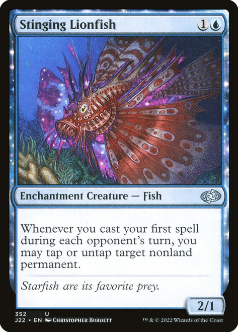 Stinging Lionfish\nJumpstart 2022\nSingle\nMagic The Gathering