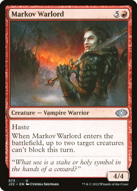 Markov Warlord\nJumpstart 2022\nSingle\nMagic The Gathering