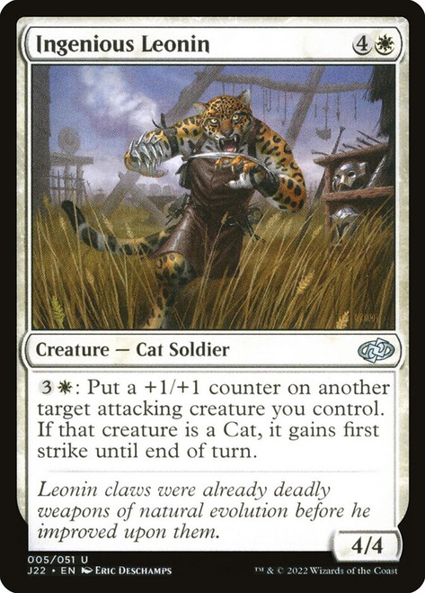 Ingenious Leonin\nJumpstart 2022\nSingle\nMagic The Gathering