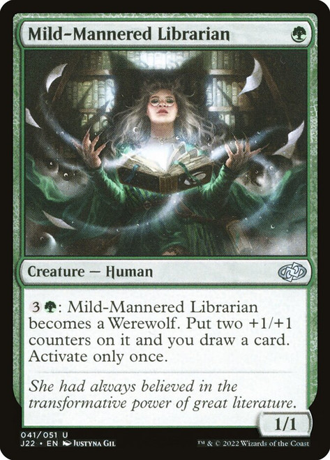 Mild-Mannered Librarian\nJumpstart 2022\nSingle\nMagic The Gathering