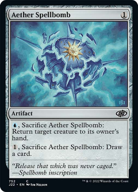 Aether Spellbomb\nJumpstart 2022\nSingle\nMagic The Gathering