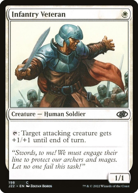 Infantry Veteran\nJumpstart 2022\nSingle\nMagic The Gathering