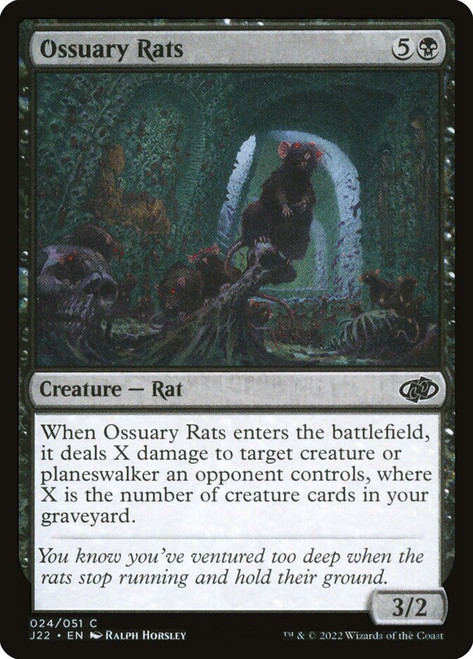 Ossuary Rats\nJumpstart 2022\nSingle\nMagic The Gathering