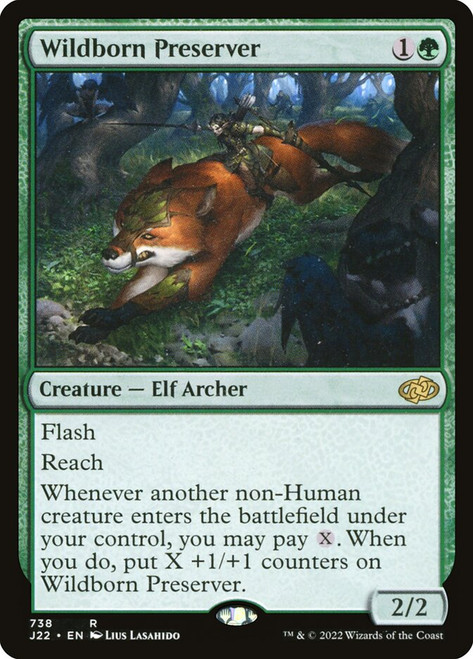 Wildborn Preserver\nJumpstart 2022\nSingle\nMagic The Gathering