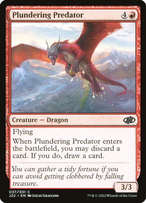 Plundering Predator\nJumpstart 2022\nSingle\nMagic The Gathering