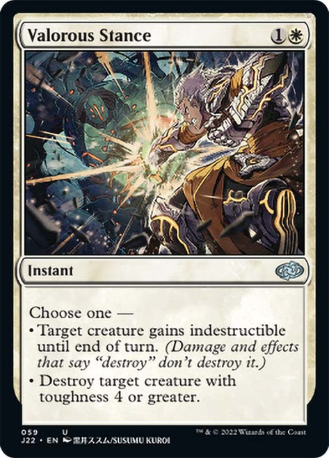 Valorous Stance (#059)\nJumpstart 2022\nSingle\nMagic The Gathering