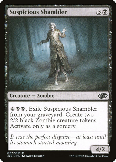 Suspicious Shambler\nJumpstart 2022\nSingle\nMagic The Gathering