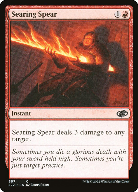 Searing Spear\nJumpstart 2022\nSingle\nMagic The Gathering