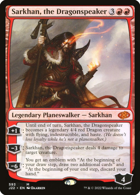 Sarkhan, the Dragonspeaker\nJumpstart 2022\nSingle\nMagic The Gathering