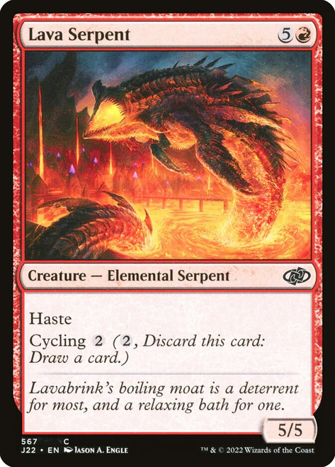 Lava Serpent\nJumpstart 2022\nSingle\nMagic The Gathering