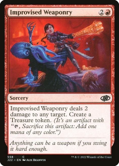 Improvised Weaponry\nJumpstart 2022\nSingle\nMagic The Gathering