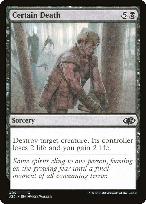 Certain Death\nJumpstart 2022\nSingle\nMagic The Gathering