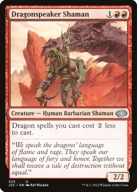 Dragonspeaker Shaman\nJumpstart 2022\nSingle\nMagic The Gathering