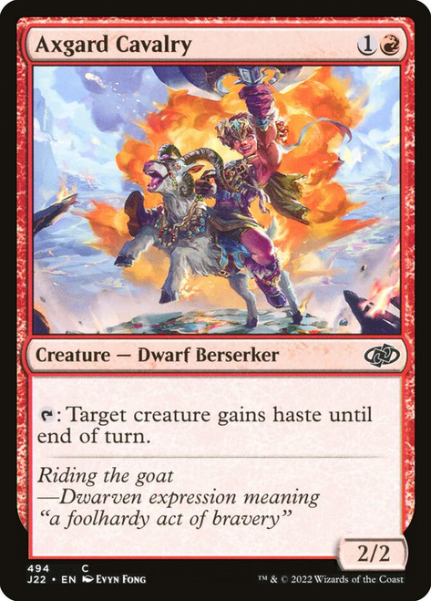 Axgard Cavalry\nJumpstart 2022\nSingle\nMagic The Gathering