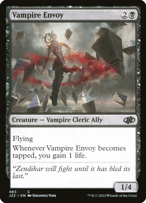 Vampire Envoy\nJumpstart 2022\nSingle\nMagic The Gathering