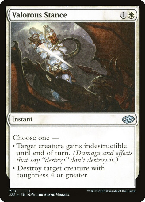 Valorous Stance (#263)\nJumpstart 2022\nSingle\nMagic The Gathering