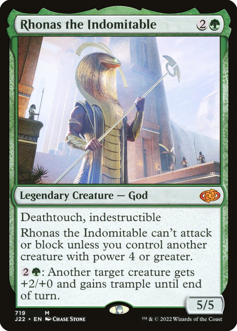 Rhonas the Indomitable\nJumpstart 2022\nSingle\nMagic The Gathering
