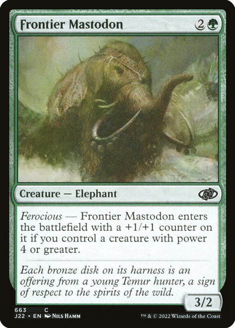 Frontier Mastodon\nJumpstart 2022\nSingle\nMagic The Gathering