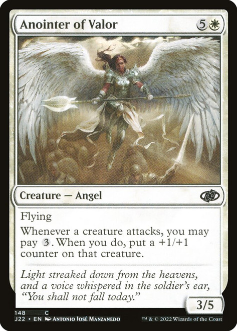 Anointer of Valor\nJumpstart 2022\nSingle\nMagic The Gathering