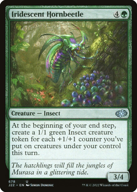 Iridescent Hornbeetle\nJumpstart 2022\nSingle\nMagic The Gathering