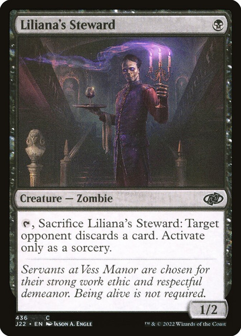 Liliana's Steward\nJumpstart 2022\nSingle\nMagic The Gathering